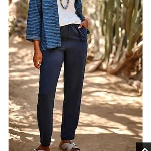 Pure Jill Sand-Washed Woven Tapered Pants